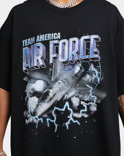 Goat Crew Air Force Vintage T-Shirt Black