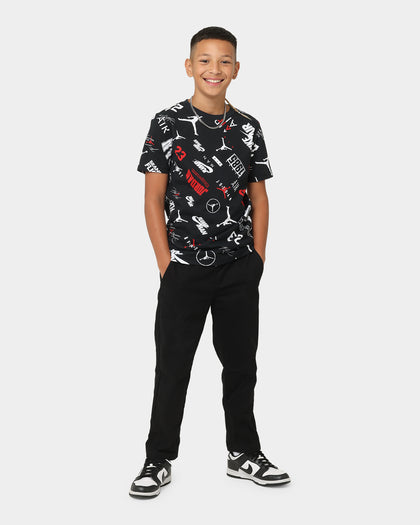 Jordan Kids' Level Up All Over Print Graphic T-Shirt Black