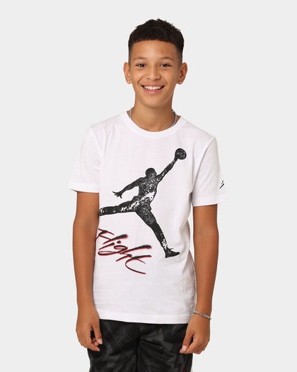 Jordan Kids' Jumpman Flight Throw T-Shirt White