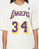 Mitchell & Ness Los Angeles Lakers Shaquille O'Neal #34 N&N T-Shirt White Marle