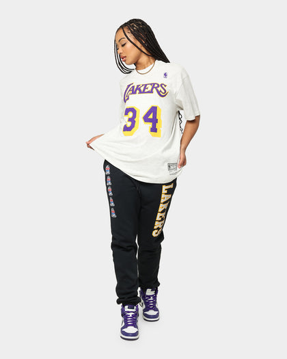 Mitchell & Ness Los Angeles Lakers Shaquille O'Neal #34 N&N T-Shirt White Marle