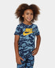 Nike Kids' Futura Camo All Over Print T-Shirt Curulean