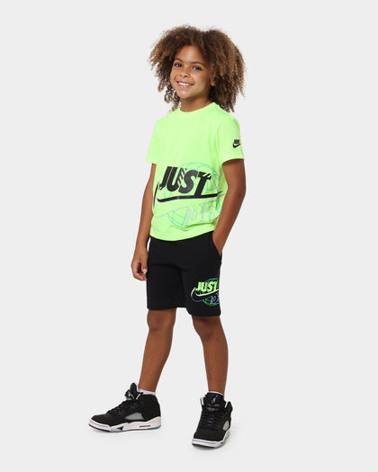 Nike Kids' Just Do It Futura Wrap T-Shirt Ghost Green