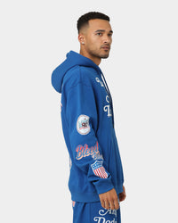 Majestic Athletic Los Angeles Dodgers Puff Print Patch Hoodie Royal