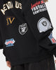 Majestic Athletic Las Vegas Raiders Puff Print Patch Hoodie Faded Black