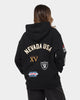 Majestic Athletic Las Vegas Raiders Puff Print Patch Hoodie Faded Black