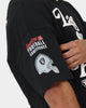 Majestic Athletic Las Vegas Raiders Puff Print Patch Oversized T-Shirt Faded Black