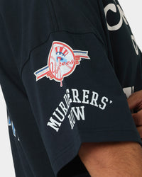Majestic Athletic New York Yankees Puff Print Patch Oversized T-Shirt True Navy
