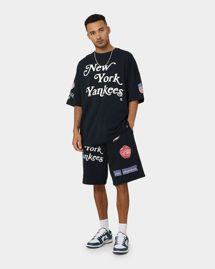 Majestic Athletic New York Yankees Puff Print Patch Oversized T-Shirt True Navy