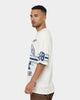 Majestic Athletics Los Angeles Dodgers Champion Arch Stripe Oversized T-Shirt Optic White