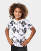 Nike Kids' Futura Branding All-Over Print T-Shirt White