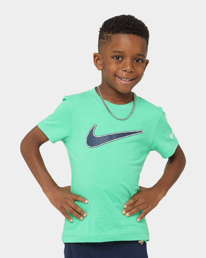 Nike Kids' Ribbon Swoosh T-Shirt Green Shock