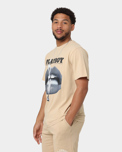 Playboy Monotone Original Fit T-Shirt Tan