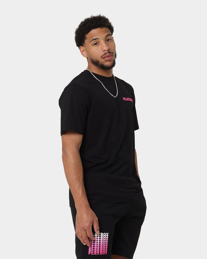 Playboy Stack Blend T-Shirt Black Magenta