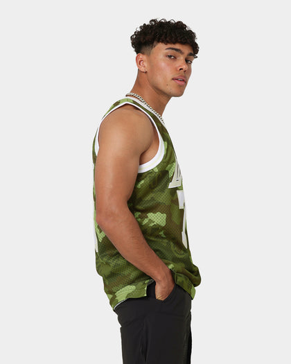 Mitchell & Ness Los Angeles Lakers Dennis Rodman #73 '98-'99 Camo Swingman Jersey Green Camo