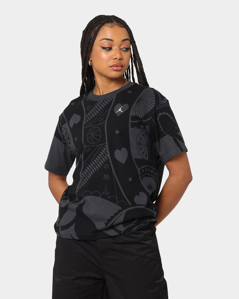 Jordan Women's Jordan Flight Graphic T-Shirt Black/White | Culture Kings
