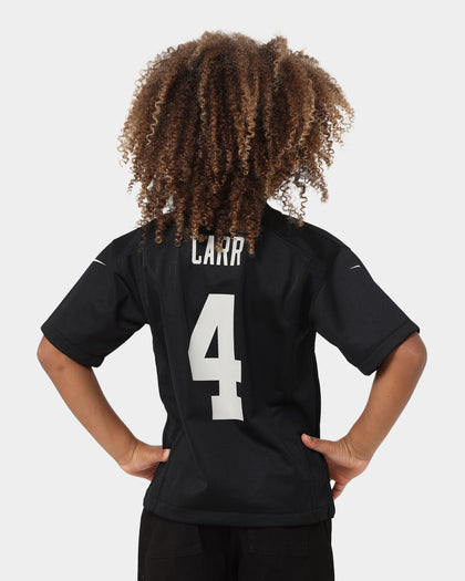 Nike Kids' Las Vegas Raiders Derek Carr #4 NFL Jersey Black