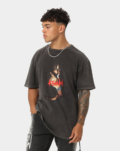 Ksubi X Juice Wrld 999 Biggie Vintage T-Shirt Faded Black
