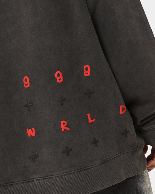Ksubi X Juice Wrld 999 Wrld Biggie Hoodie Faded Black