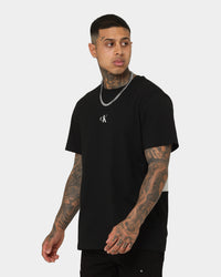 Calvin Klein Stripe CK Colourblock T-Shirt Ck Black