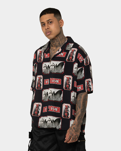 Loiter X Godzilla Godzilla Button Up Shirt Black