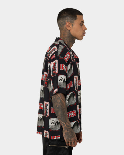 Loiter X Godzilla Godzilla Button Up Shirt Black