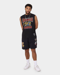 Mitchell & Ness Chicago Bulls '91-'93 Champions Muscle Vintage T-Shirt Faded Black