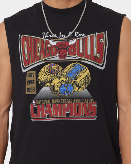 Mitchell & Ness Chicago Bulls '91-'93 Champions Muscle Vintage T-Shirt Faded Black