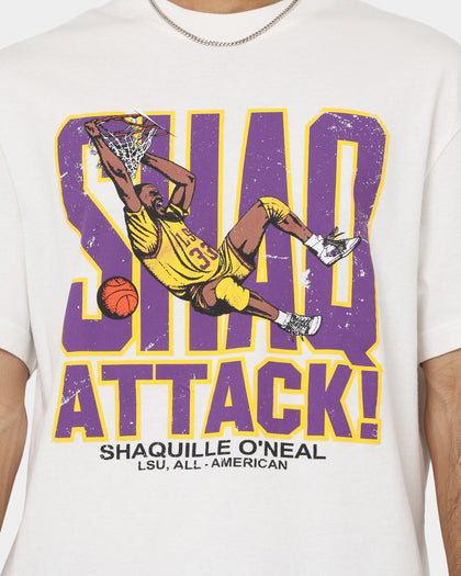 Mitchell & Ness Shaquille O'Neal Los Angeles Lakers Shaq Attack Vintage T-Shirt Vintage White