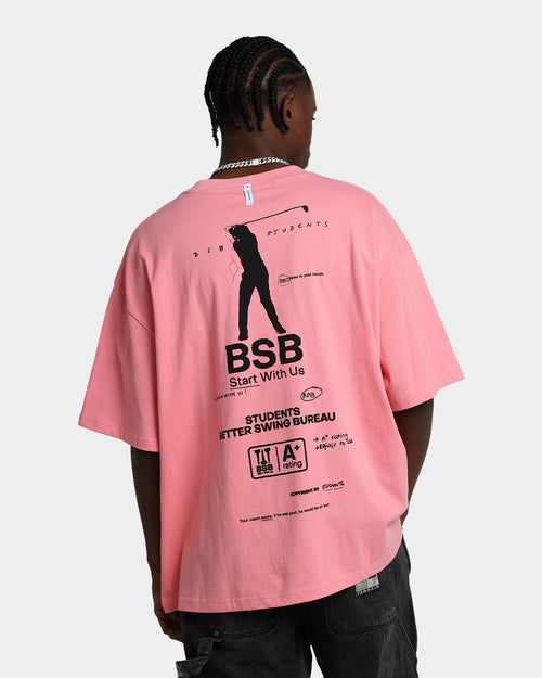 Students Golf Better Swing Bureau T-Shirt Salmon