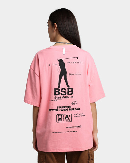 Students Golf Better Swing Bureau T-Shirt Salmon