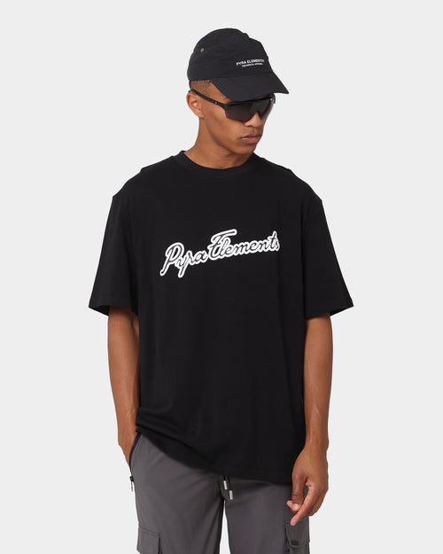 PYRA Script T-Shirt Black/White