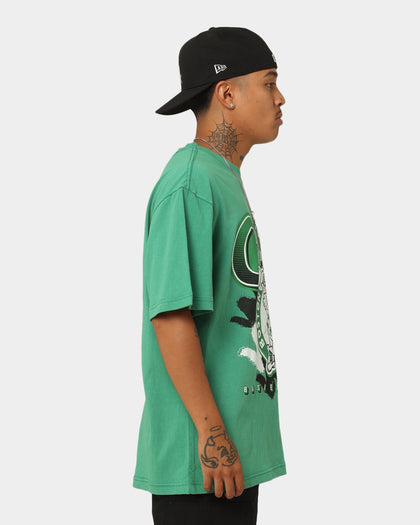 Mitchell & Ness Boston Celtics Brush Off T-Shirt Faded Green