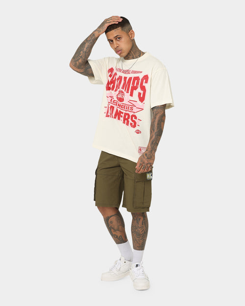 Mitchell & Ness Los Angeles Lakers St Valentine's Day T-Shirt Unbleached