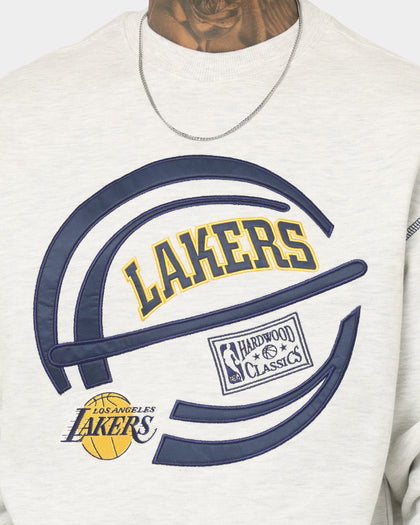 Mitchell & Ness Los Angeles Lakers On The Bounce Crewneck Grey Marle
