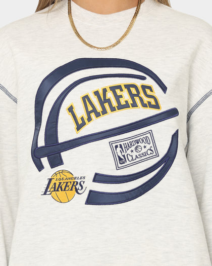 Mitchell & Ness Los Angeles Lakers On The Bounce Crewneck Grey Marle