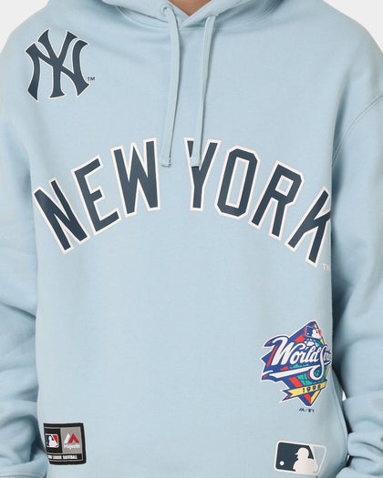 Majestic Athletic New York Yankees World Series Champ Graphic Hoodie Glacial Blue