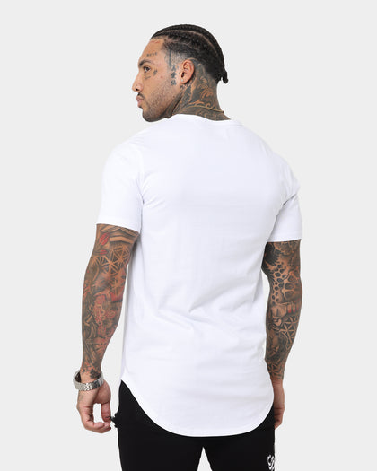 Saint Morta Gothic Paisley El Duplo Short Sleeve T-Shirt White/Black