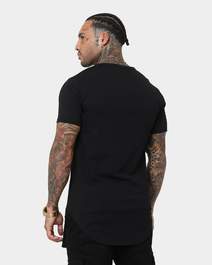 Saint Morta Gothic Rhinestone T-Shirt Black/Black