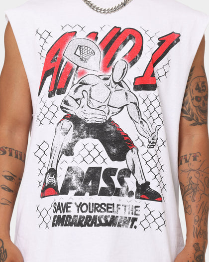 AND1 Pass Muscle T-Shirt White