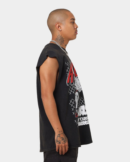AND1 Pass Muscle T-Shirt Washed Black