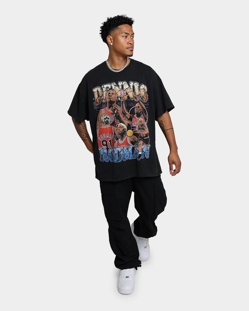 Rodman Brand Cartoon Vintage T-Shirt Washed Black