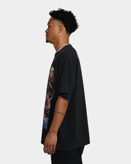 Rodman Brand Cartoon Vintage T-Shirt Washed Black