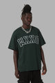 DXXMLife L-6 A Hi Vis Oversized T-Shirt Dark Green