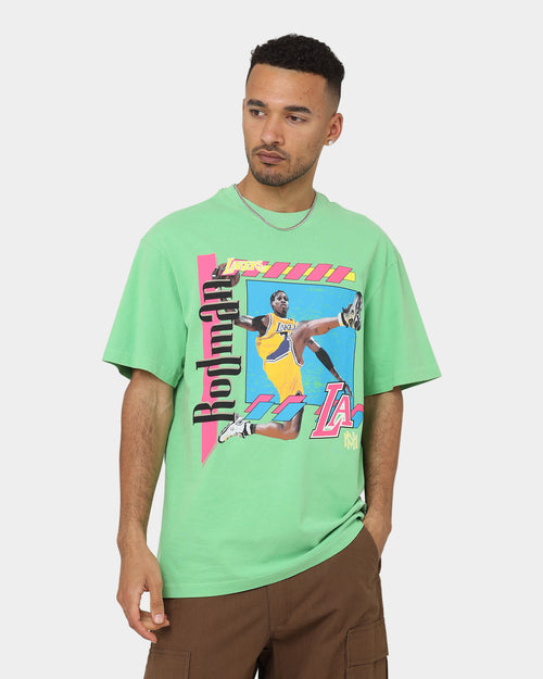Mitchell & Ness Dennis Rodman Los Angeles Lakers Player Vibes T-Shirt Neon Green
