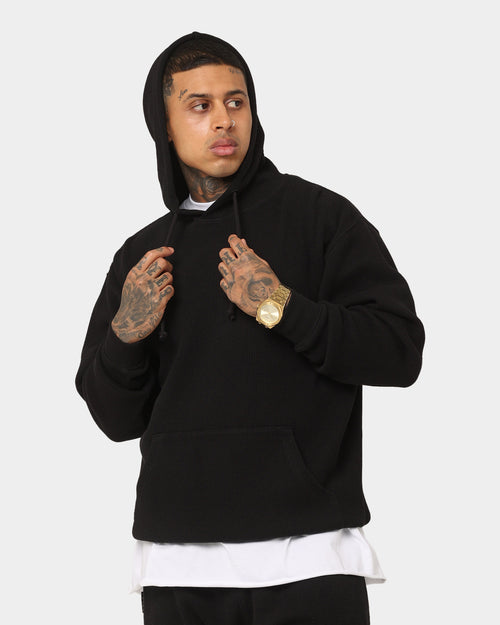 Saint Morta Waffle Hoodie V2 Black