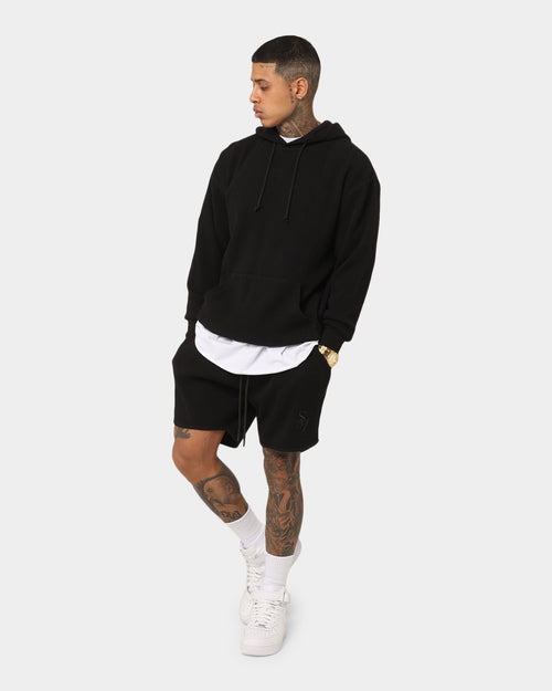 Saint Morta Waffle Hoodie V2 Black