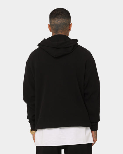 Saint Morta Waffle Hoodie V2 Black