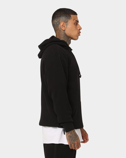 Saint Morta Waffle Hoodie V2 Black