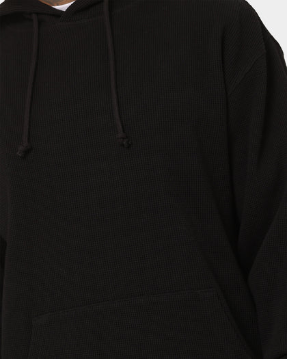Saint Morta Waffle Hoodie V2 Black